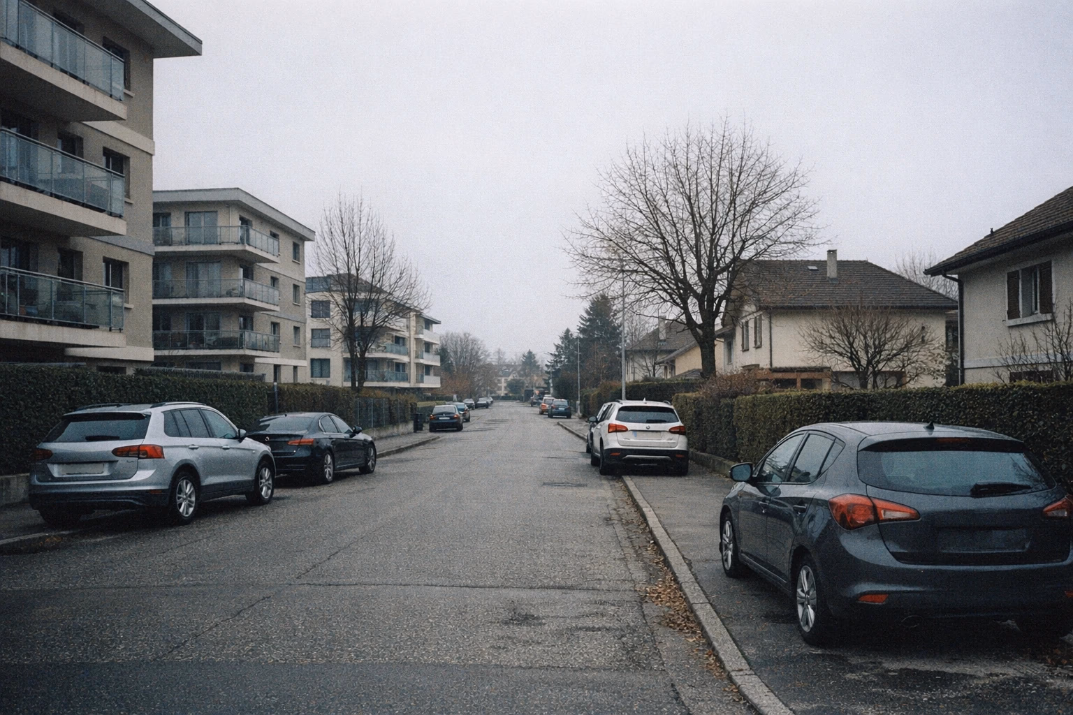 Vue d'architecture représentative du quartier de Lancy à Genève — Renovhome SA y intervient régulièrement.